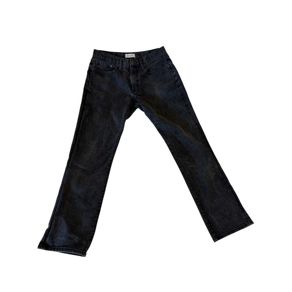 Gap Slim 1969‎ Fit Jeans Mens 34x32 Faded Black Denim Pants